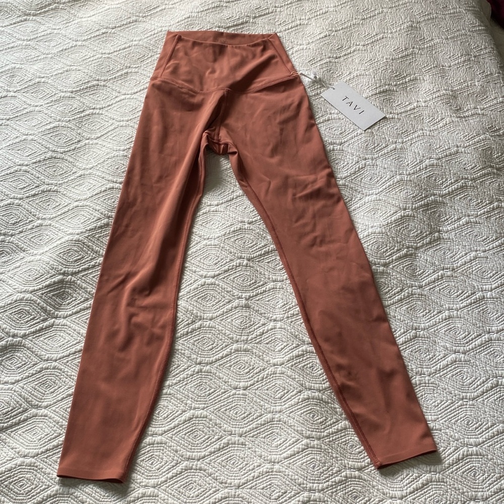 Tavi High Waisted 7/8 Tights Leggings in Canyon XS